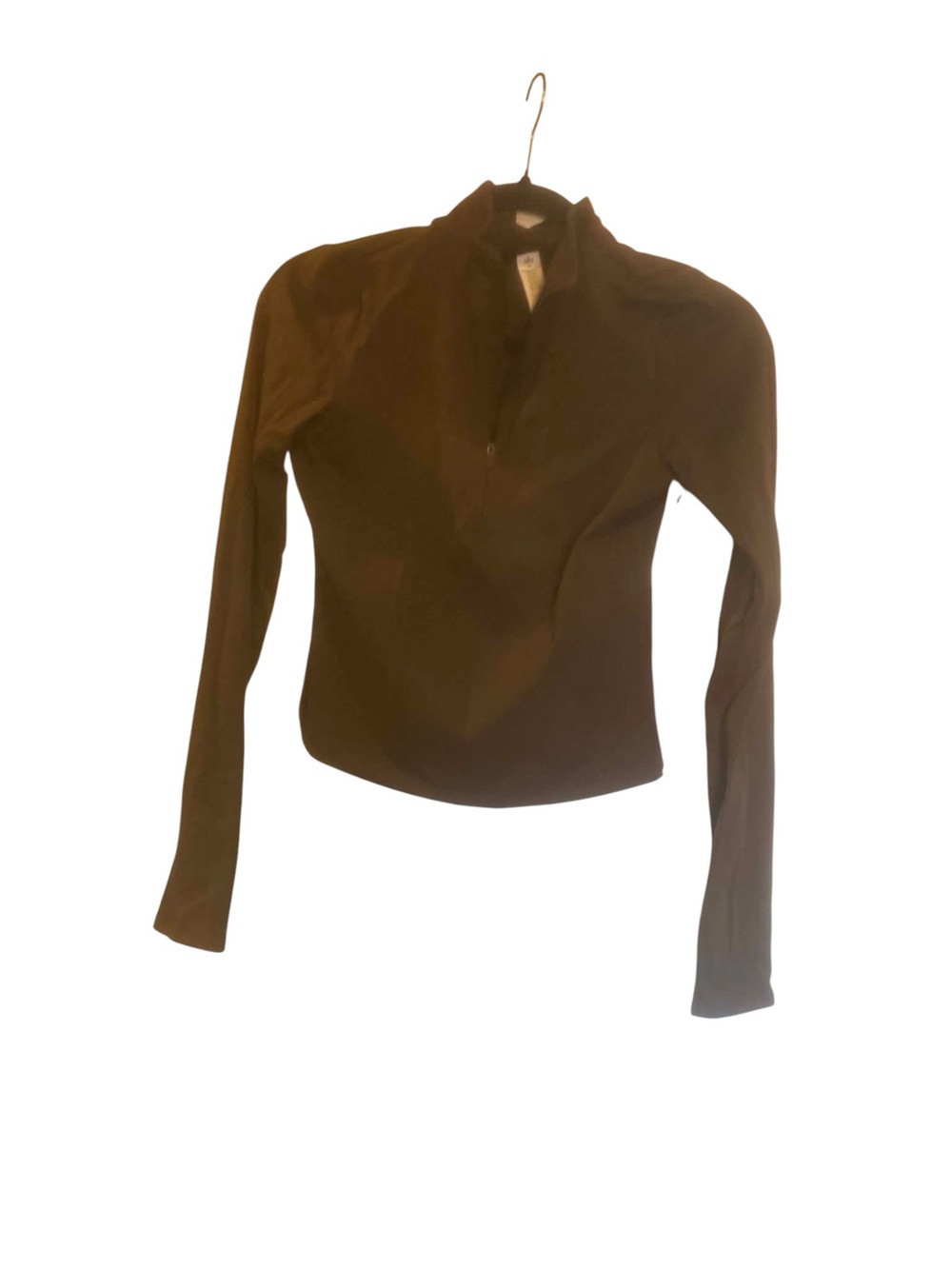 NWT Alo Yoga Soft-sculpt Precision 1/4 Zip Long Sleeve EXPRESSO Size Medium